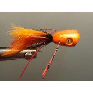 Bass Popper Orange and Black Image